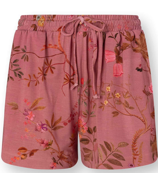 Bob Korte Broek Bodhi Flower Donkerroze