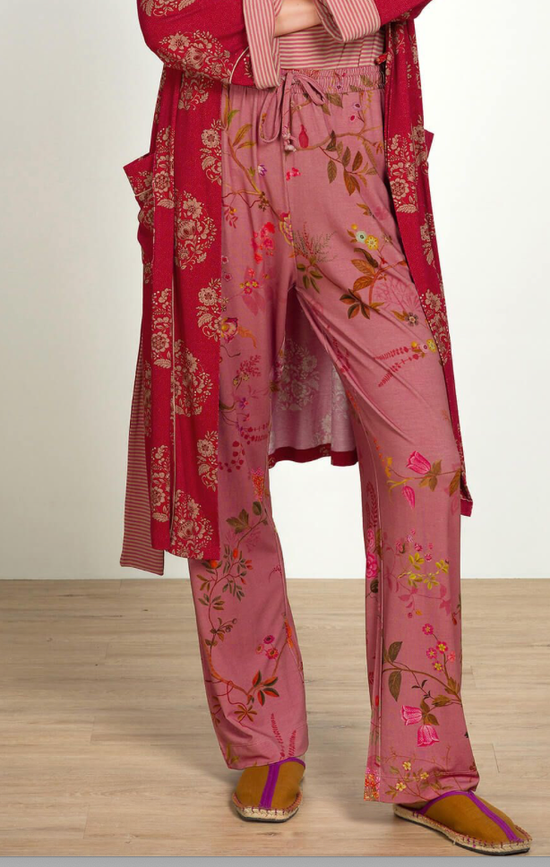 Belin Lange Broek Bodhi Flower Donkerroze