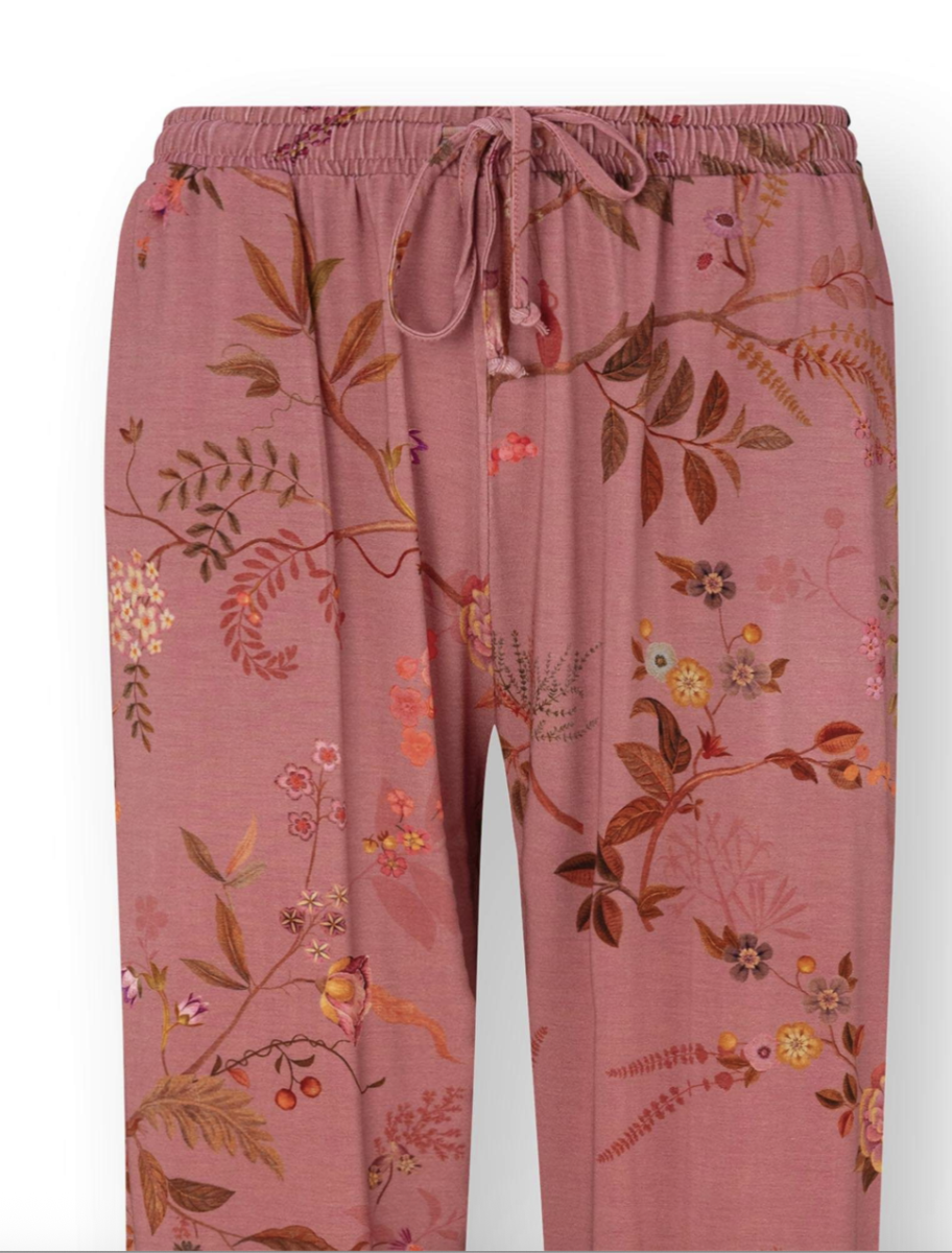 Belin Lange Broek Bodhi Flower Donkerroze