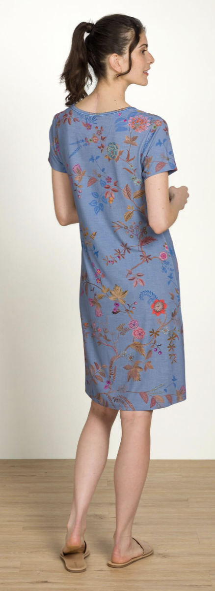 Djoy Nightdress Bodhi Flowers Blauw