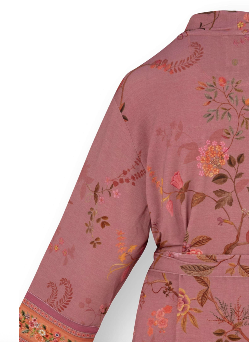 Kimono Noa Bodhi Flower Donkerroze