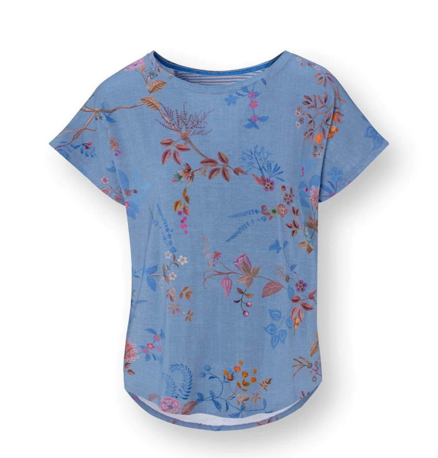 Tatum Korte Top Bodhi Flower Blauw