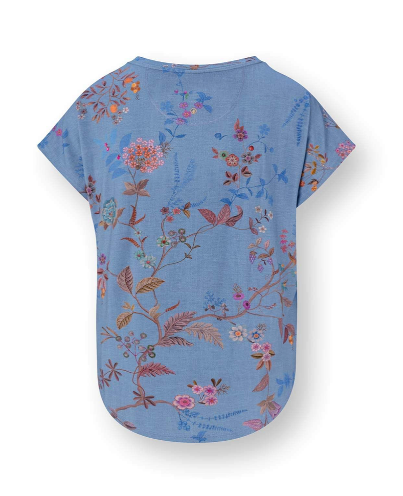 Tatum Korte Top Bodhi Flower Blauw