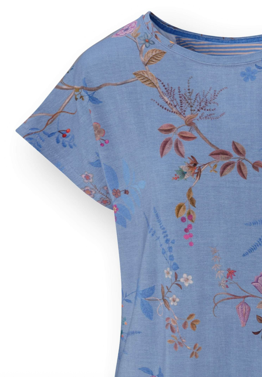 Tatum Korte Top Bodhi Flower Blauw