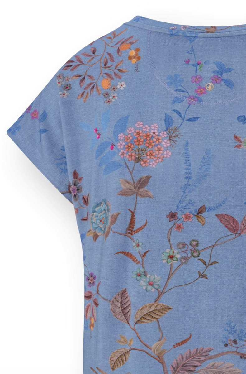 Tatum Korte Top Bodhi Flower Blauw