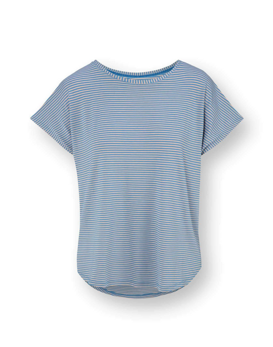 Tatum Top Korte Mouw Little Sumo Blauw