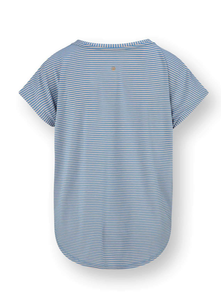 Tatum Top Korte Mouw Little Sumo Blauw