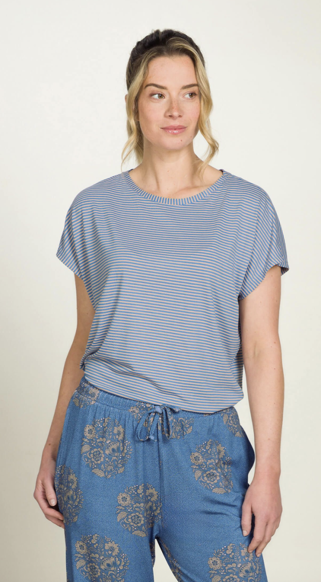 Tatum Top Korte Mouw Little Sumo Blauw