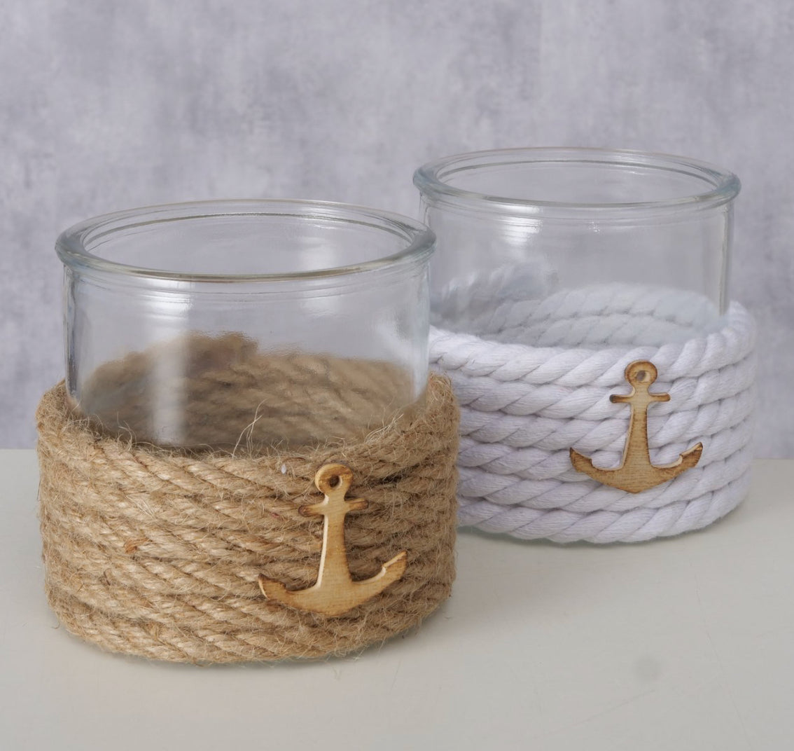 Boltze- Windlicht Jute Mares