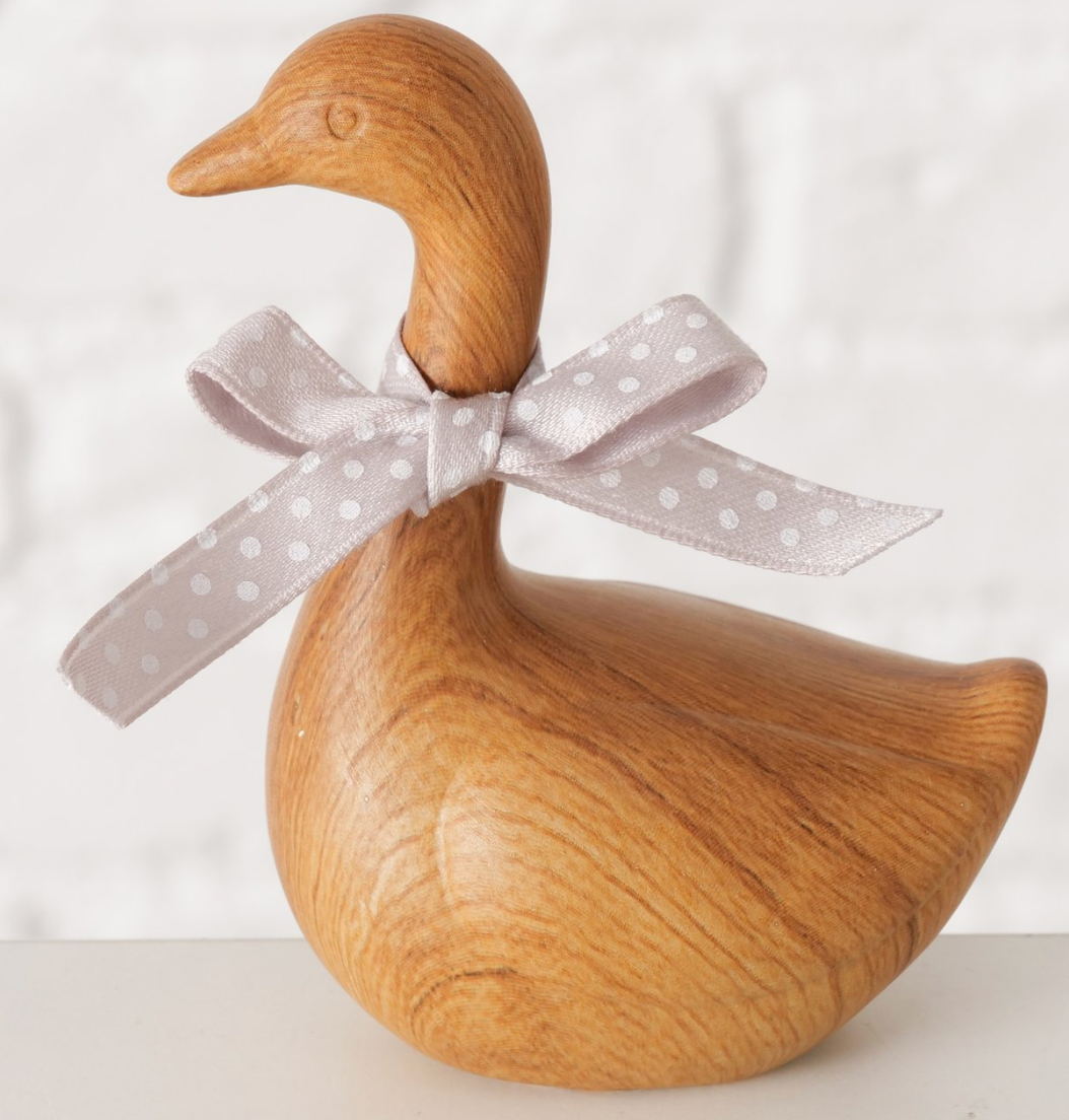 Boltze- Figuur Gans Keramiek bruin H 10,5cm