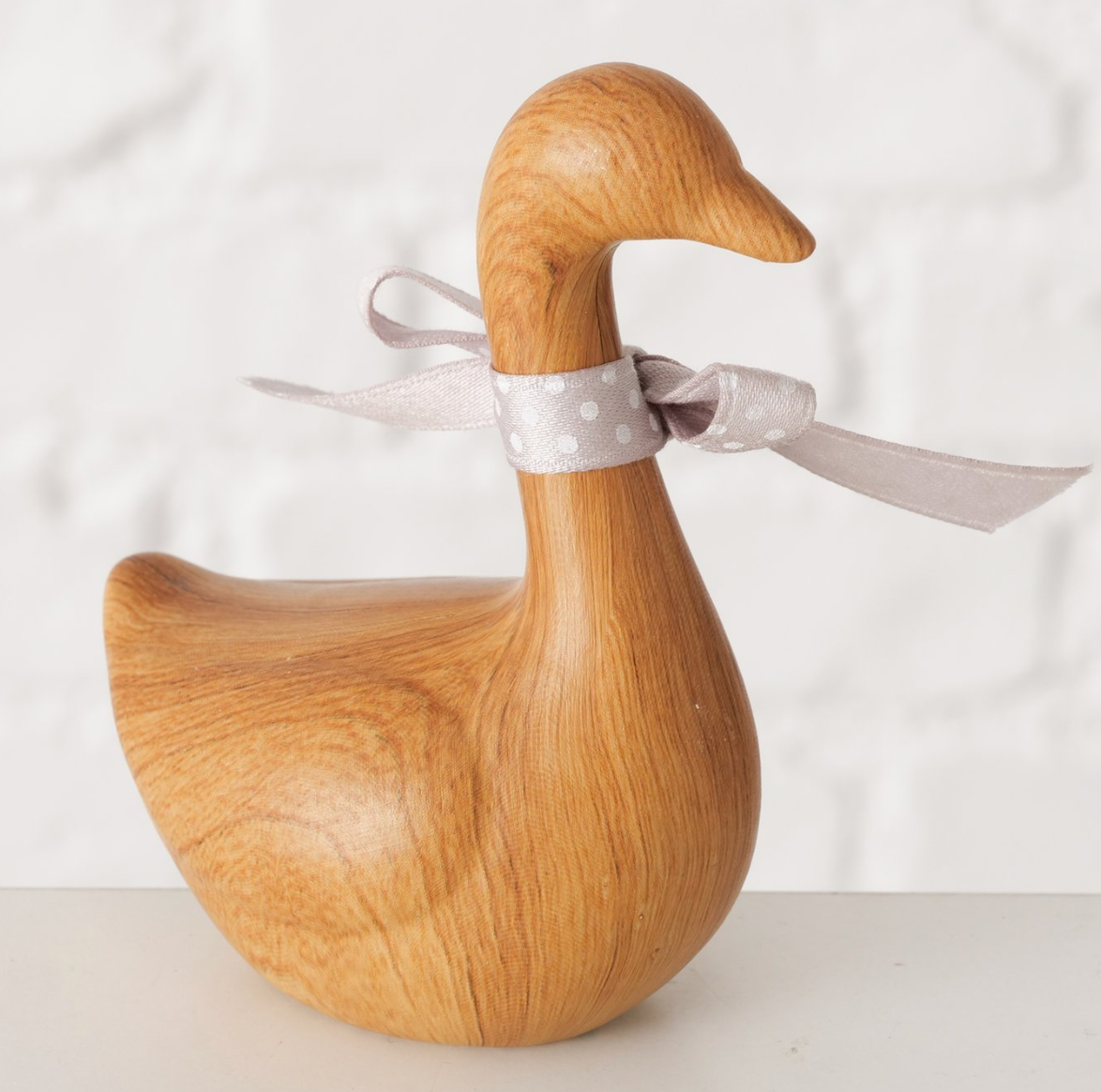Boltze- Figuur Gans Keramiek bruin H 10,5cm